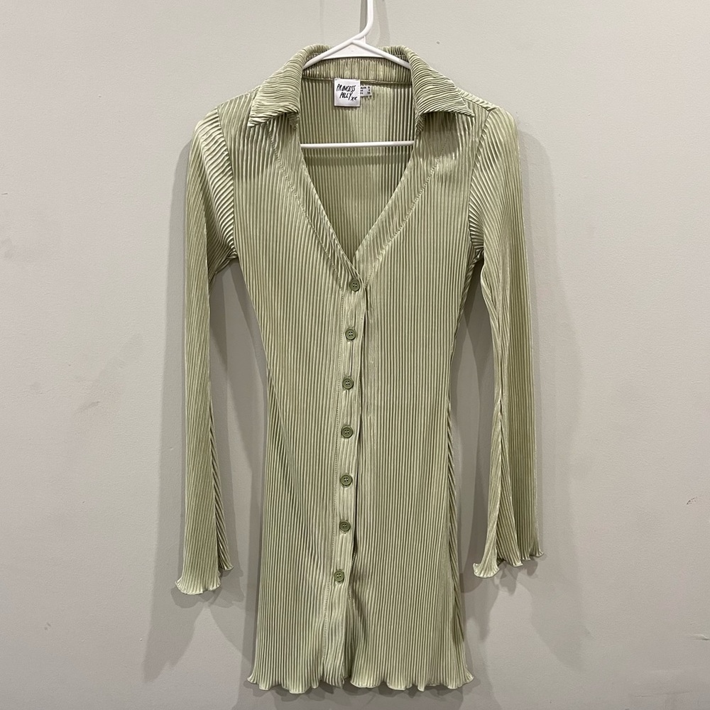 Princess Polly Green Mini Dress